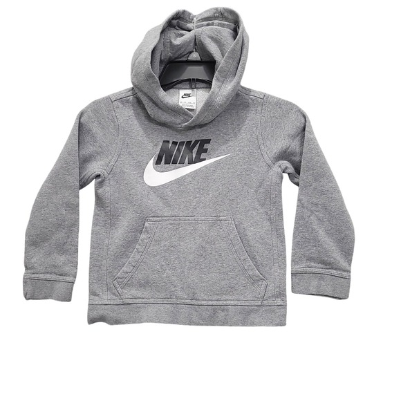 Nike Other - Nike Kids Gray Pullover Hoodie Sweatshirt‎ Logo Graphic Size XS